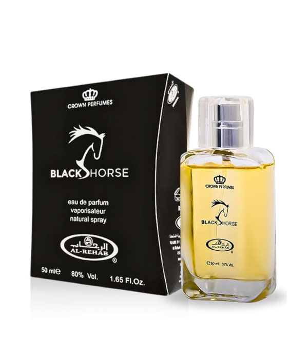 Pack of 12- Black Horse  50ml Perfume by Al Rehab